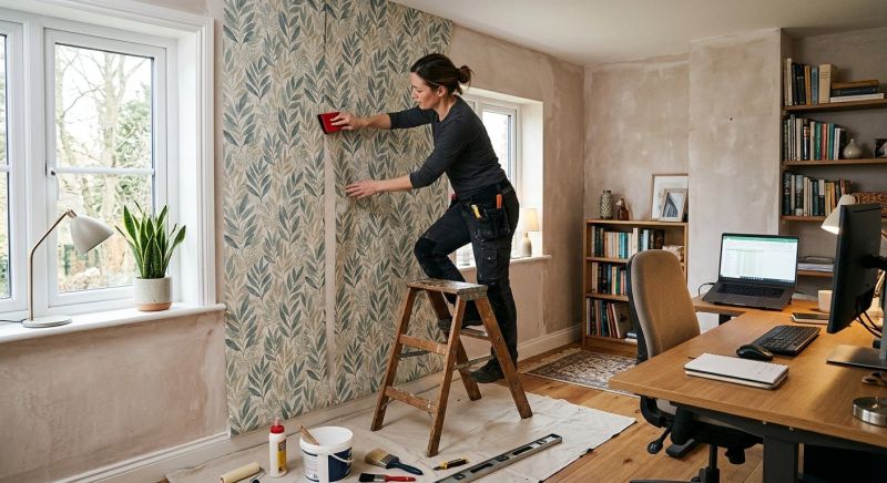 Office Wallpaper Installation