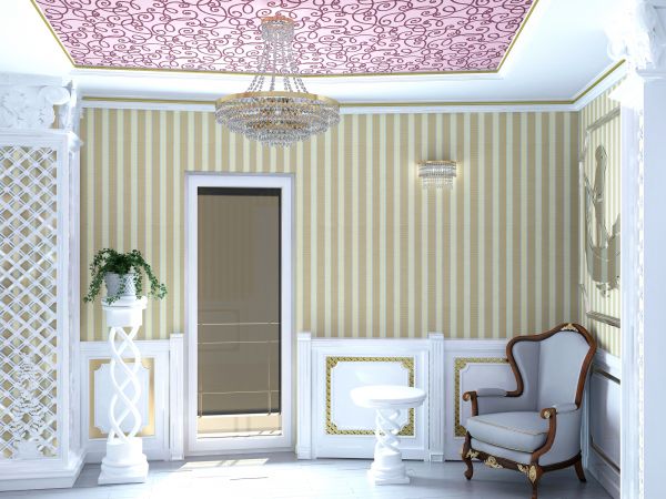 Ceiling Wallpaper Application